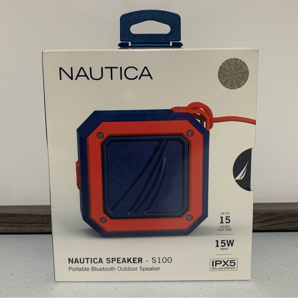 S100 Nautica Portable Bluetooth Outdoor Speaker-NIB